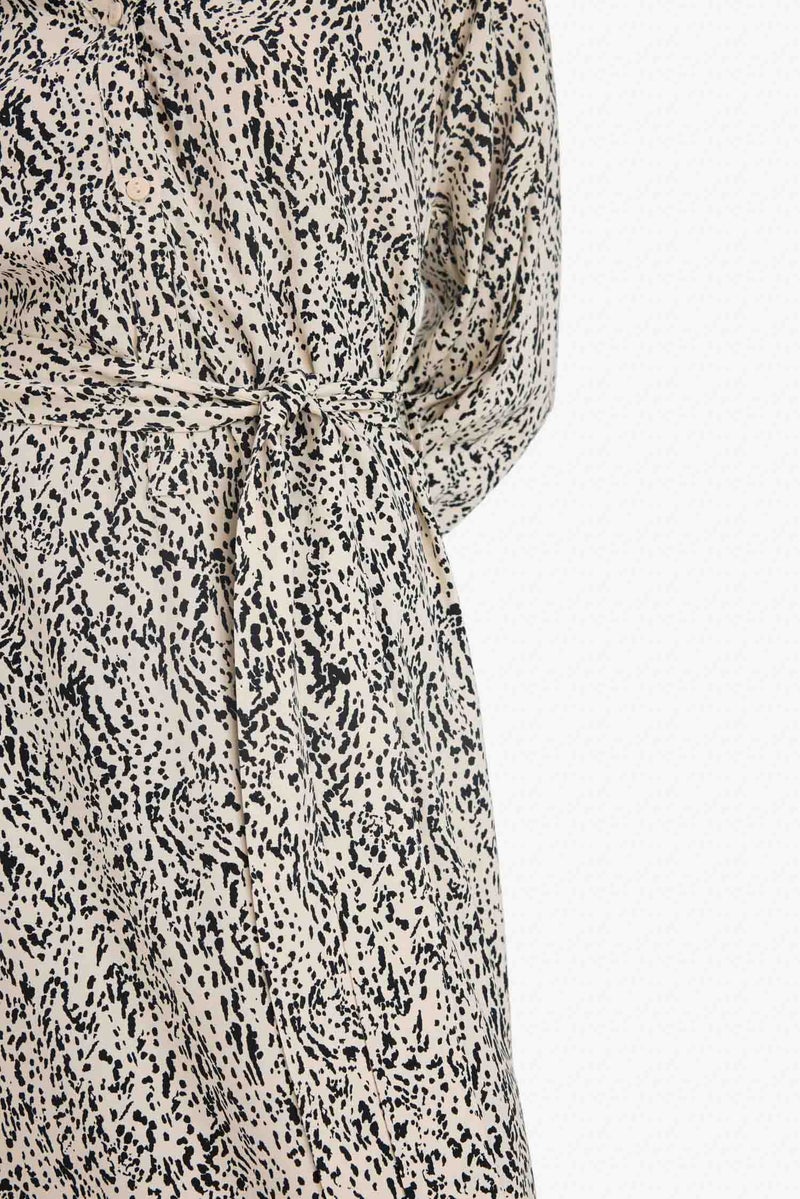 ديفاكتو فستان طويل نص كم بطبعة حيوانات - Image 4